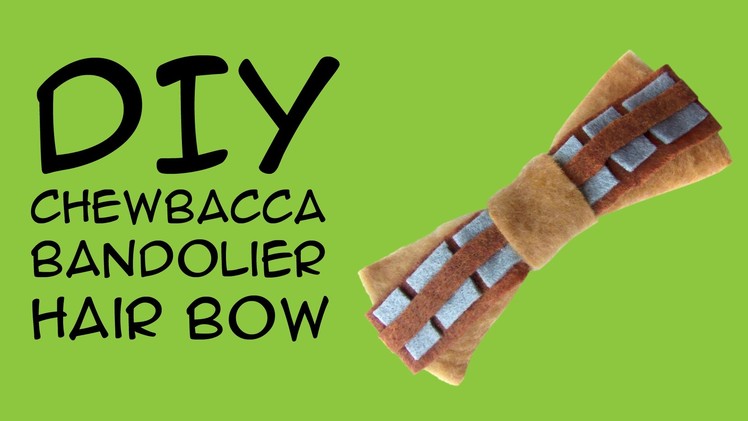 Star Wars DIY: Chewbacca Bandolier Bow (Disneybound): Crafty McFangirl Tutorial