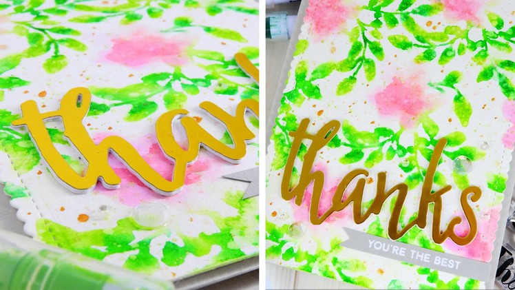 10 Minute Craft Dash + Faux Hand Watercolor Background