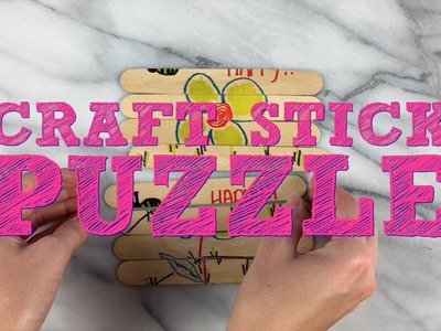 Craft Stick Puzzle Easy DIY Game for Kids!