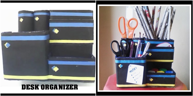 Desk Organizer using cell phone box || DIY Organizer || Best from Waste