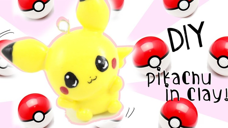 ♡ DIY ”Baby” Pikachu Charm in CLAY ♡ | Kawaii Friday