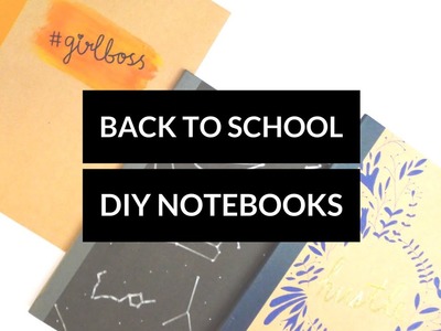 DIY Back to School Notebooks ✎ #diywithval