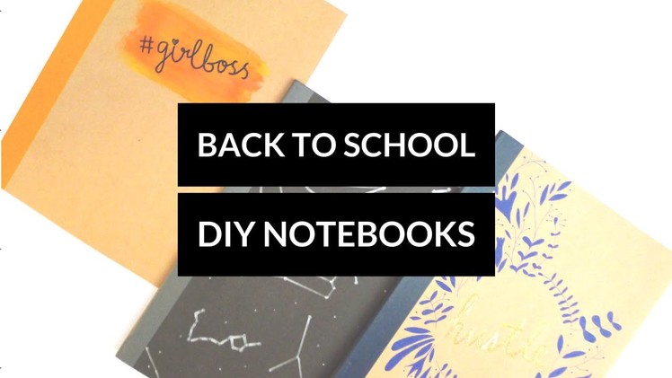 DIY Back to School Notebooks ✎ #diywithval