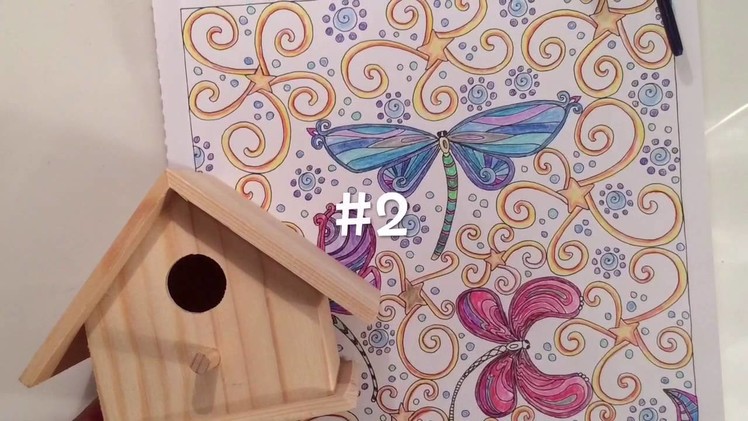 DIY Bird House Adult Coloring Pages. Crafts for After You've Colored Zen Book Crafty Conjuring