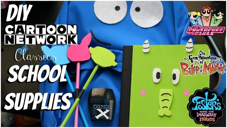 DIY Cartoon Network Classics School Supplies