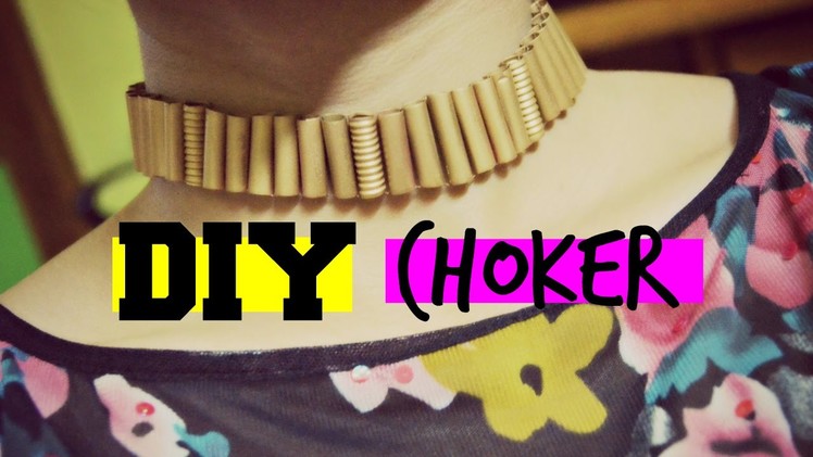 DIY Choker | Made with Drinking Straws