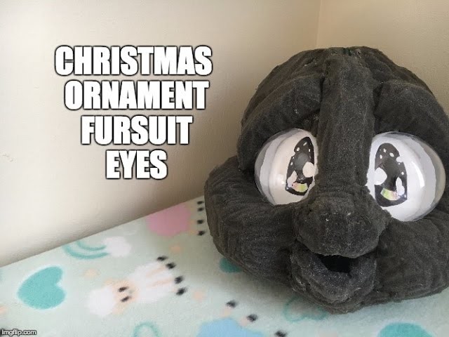 DIY Christmas Ornament Fursuit Eyes (and Giveaway)