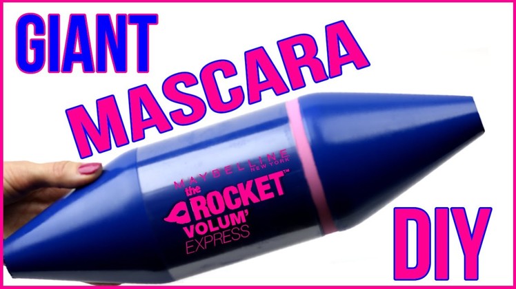 DIY Crafts: How To Make A Giant Mascara Tube -DIYs Storage Idea or Gift Box-Cool DIY Project
