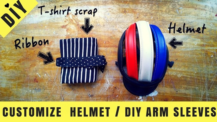 DIY Cycling Wear : Customize Helmet. Heart Arm Sleeves  