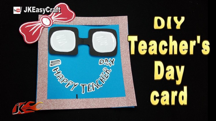DIY Easy Chalkboard card for Teacher's day  | JK Easy Craft 191 #TeachersDay #GreetingCard