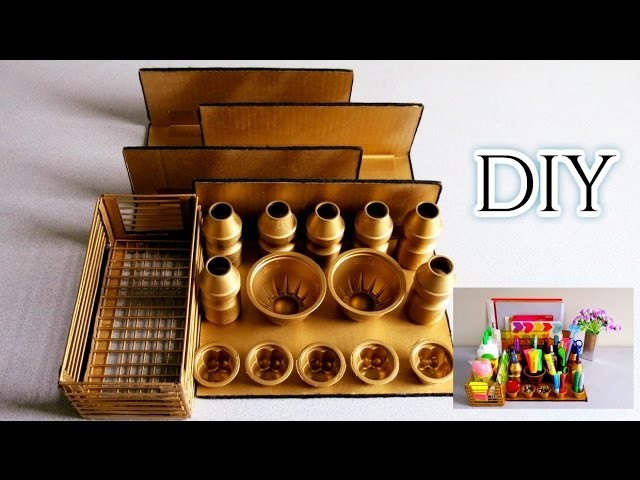DIY Easy Desk Organizer * Recycled Craft