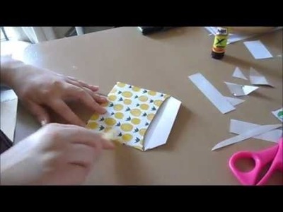DIY envelope tutorial no measuring using three items! Paper, scissors, glue.