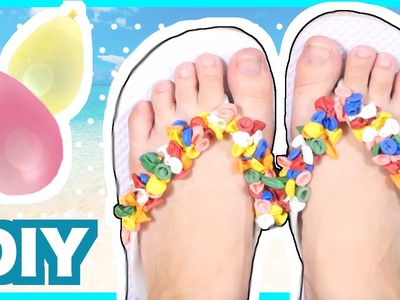 DIY Flip Flops decoration with Water Balloons