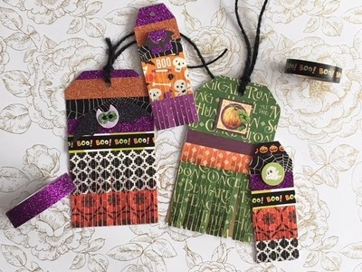 DIY Halloween Fringe Tags Process video - Craft Series "Webisode" #1