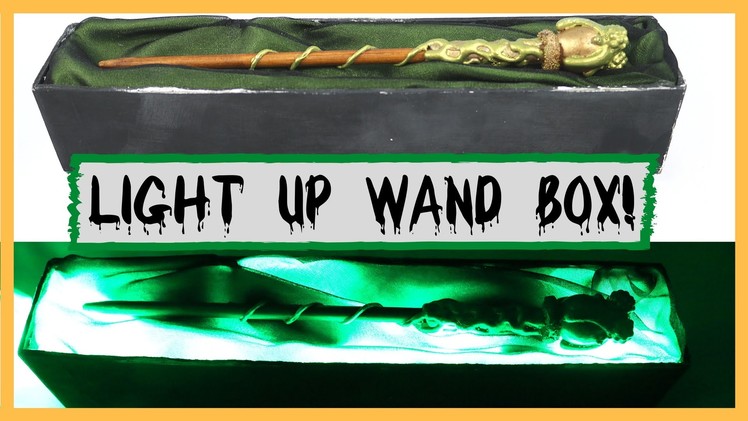 DIY: HARRY POTTER WAND BOX TUTORIAL- Part 3 - Easy Light Up Custom Wand Box!