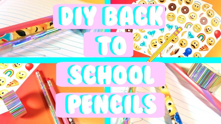 DIY Holographic pencils for back to school!!!!.and more pencils. how to style your unique pencils