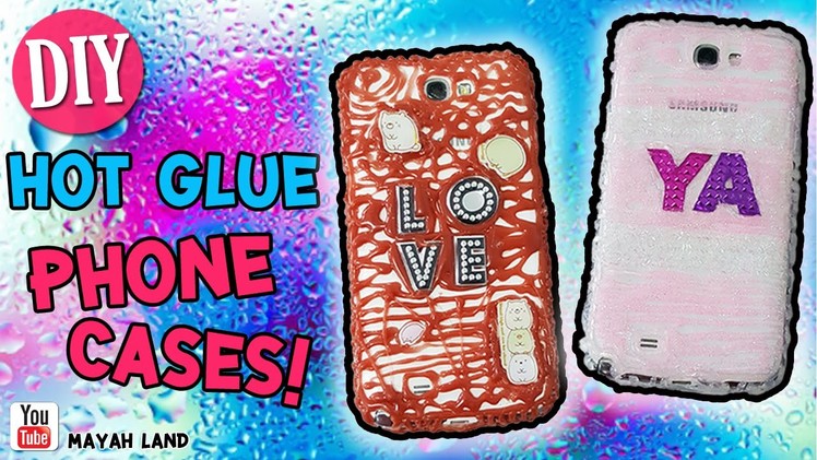 DIY Hot Glue Gun Phone Cases Decoration!