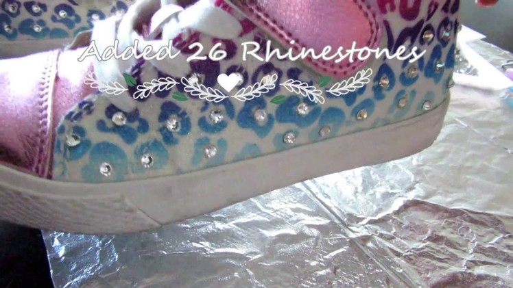 DIY: How to Apply Rhinestones to Bling your kids Shoes for Back To School