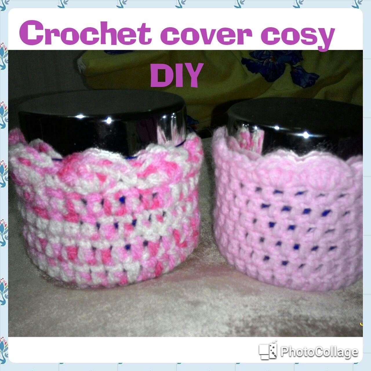#DIY | HOW TO CROCHET A COVER COSY |EMPTY BOTTLE OR JAR | TAGLISH|