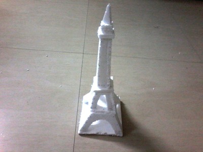 DIY: How to make Eiffel tower using Thermocol for kids - school project
