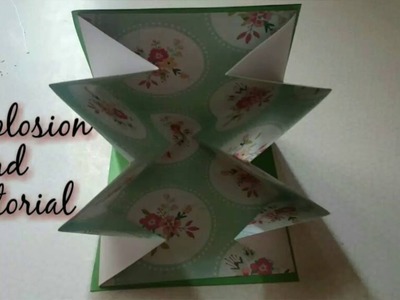 DIY How To Make Explosion Card | Birthday popup Explosion Card | Craftlas
