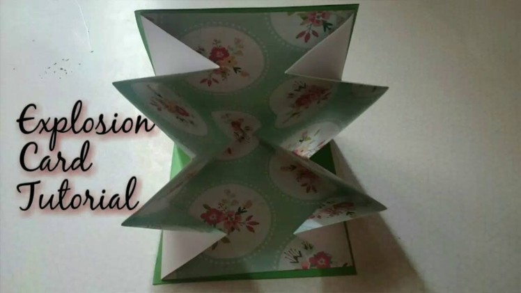 DIY How To Make Explosion Card | Birthday popup Explosion Card | Craftlas