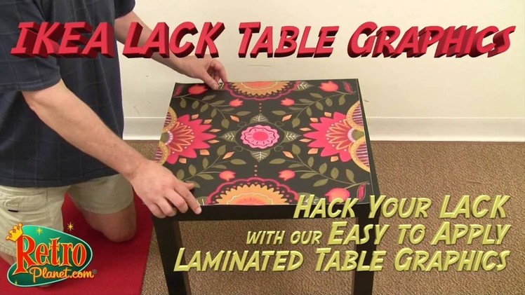 DIY IKEA LACK Table Graphics from Retro Planet