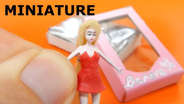 DIY Miniature Barbie Doll Tutorial for dollhouse. 3d printed craft HD