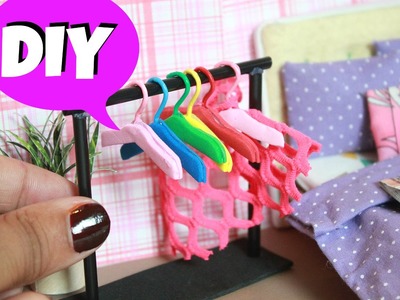 DIY Miniature Clothes Hangers | Doll DIY