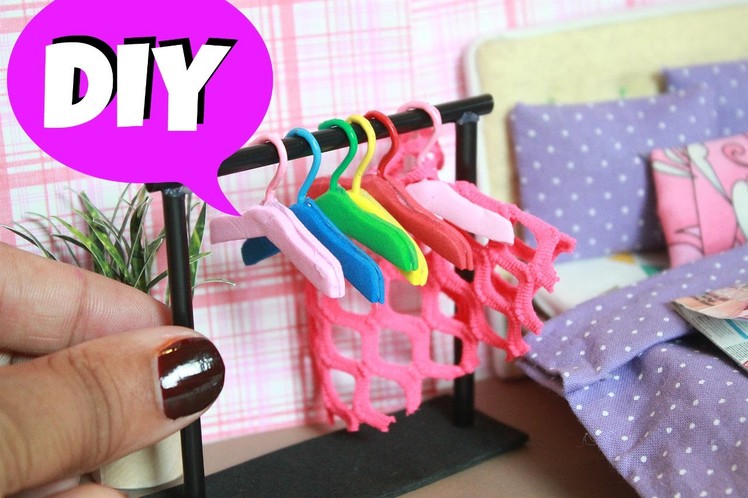 DIY Miniature Clothes Hangers | Doll DIY
