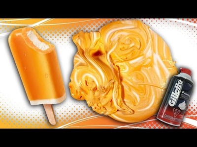 DIY Orange Creamsicle Fluffy Slime