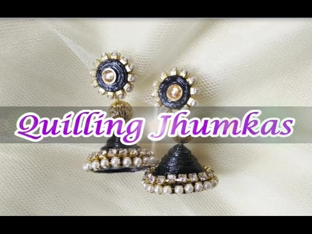 DIY paper Jhumka in 5 mins| Quilling earrings tutorial#2