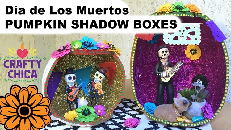 DIY Pumpkin Shadow Box || Muertos Craft
