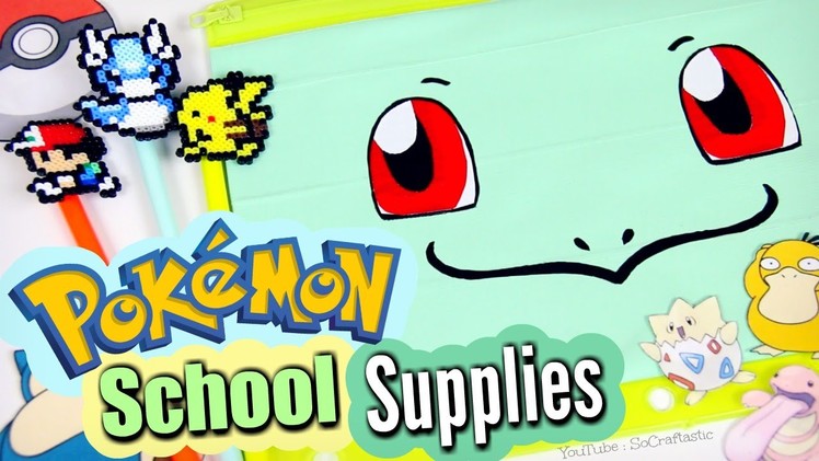 DIY School Supplies - Magnetic Notebook & Pokemon Back-To-School How To