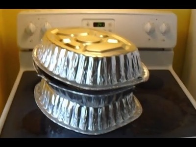 DIY Stove top oven ( Disposable Aluminum pans) tutorial