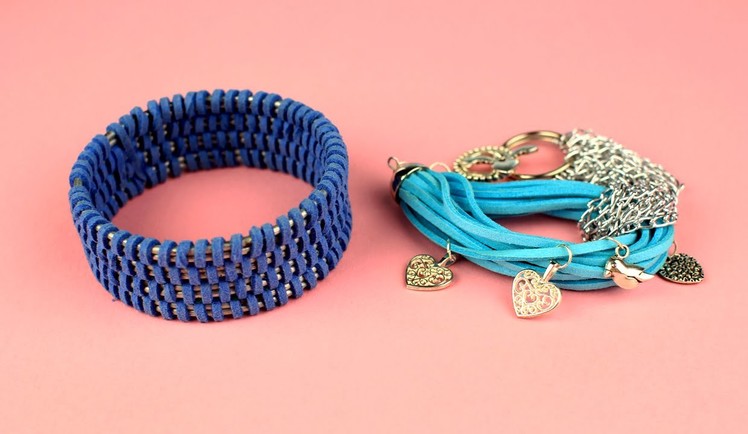 DIY Suede Leather Cord Bracelet Ideas