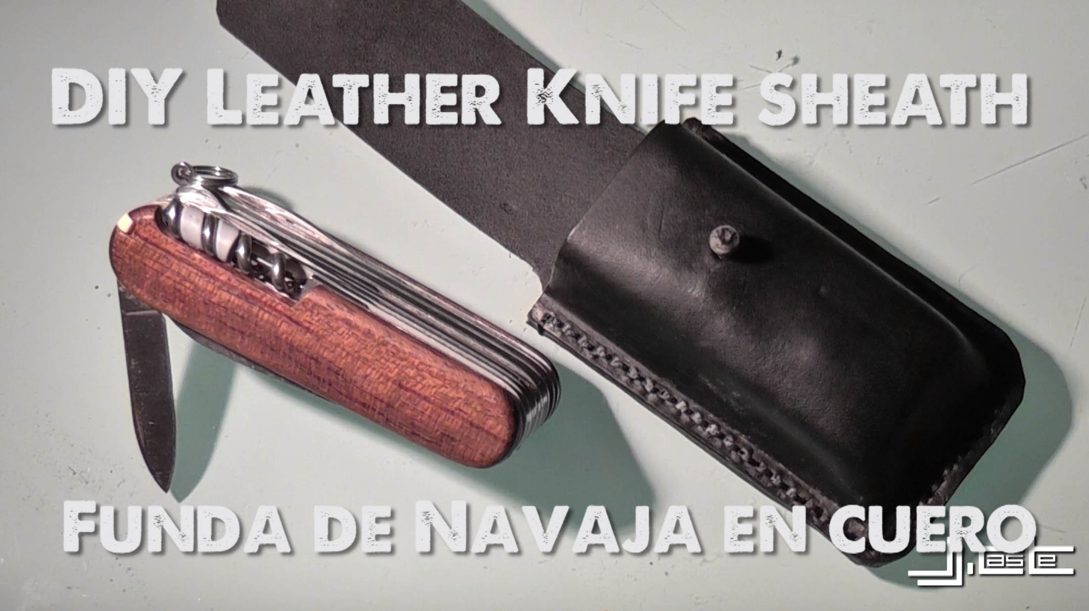 Diy Swiss Army Knife Leather Sheath Funda De Navaja En Cuero 3777