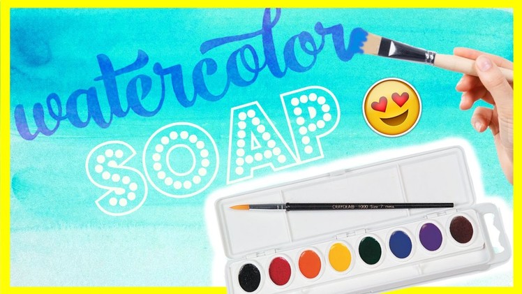 DIY WATERCOLOR SOAPS! PAINT WITH SOAP!