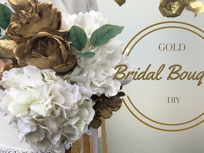 DIY Wedding: Gold Bridal Bouquets