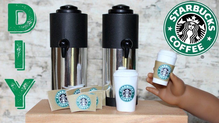 Doll Starbucks Craft | DIY American Girl Doll Coffee Cup Crafts