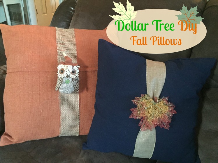 DOLLAR TREE FALL DIY | Fall Pillows!