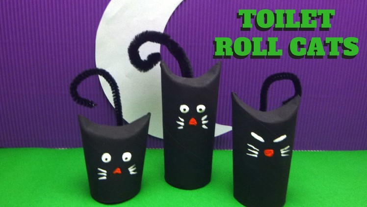 Halloween Craft - Toilet Paper Roll Cat - Toilet Paper Roll Crafts