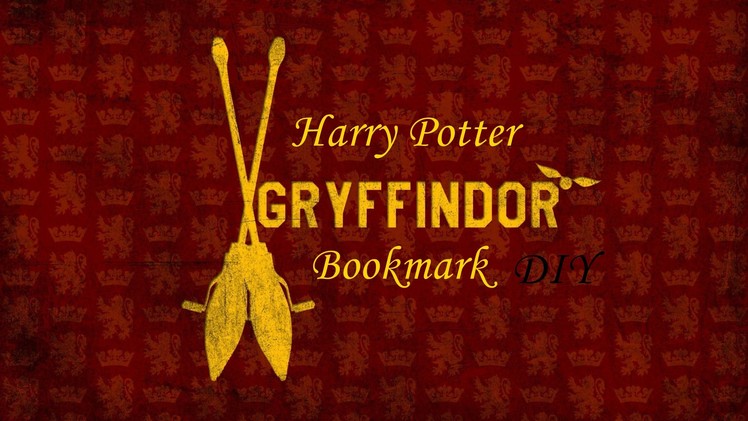 Harry Potter bookmark DIY !