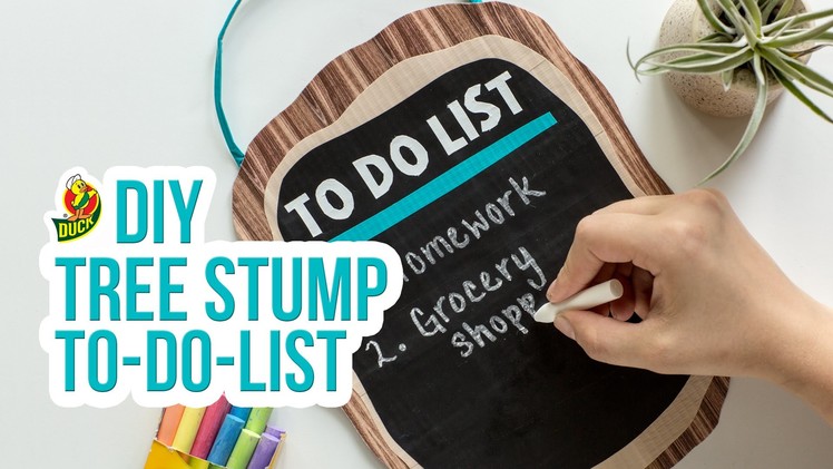 How to Craft a Duck Tape® Tree Stump To-Do List