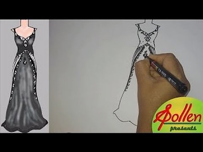 How to draw a dress Pt 2