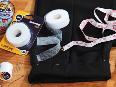How To Hem Trousers Using Korbond Hemming Web - Sew Free