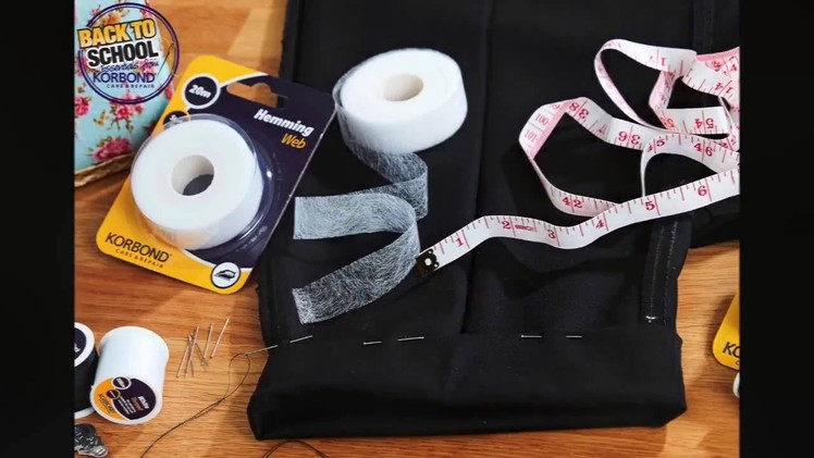 How To Hem Trousers Using Korbond Hemming Web - Sew Free