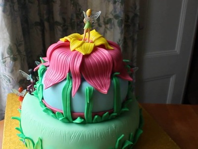 How to make a Tinkerbell cake