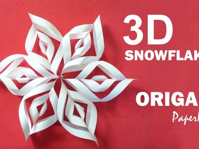 How to make Beautiful 3D SnowFlakes Origami | Very Easy Tutorial | DIY | PaperMade