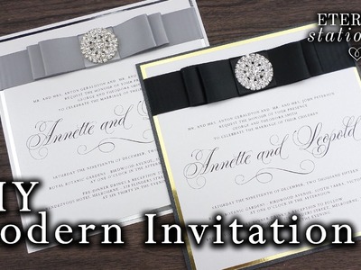 How to make elegant modern wedding invitations | DIY invitation